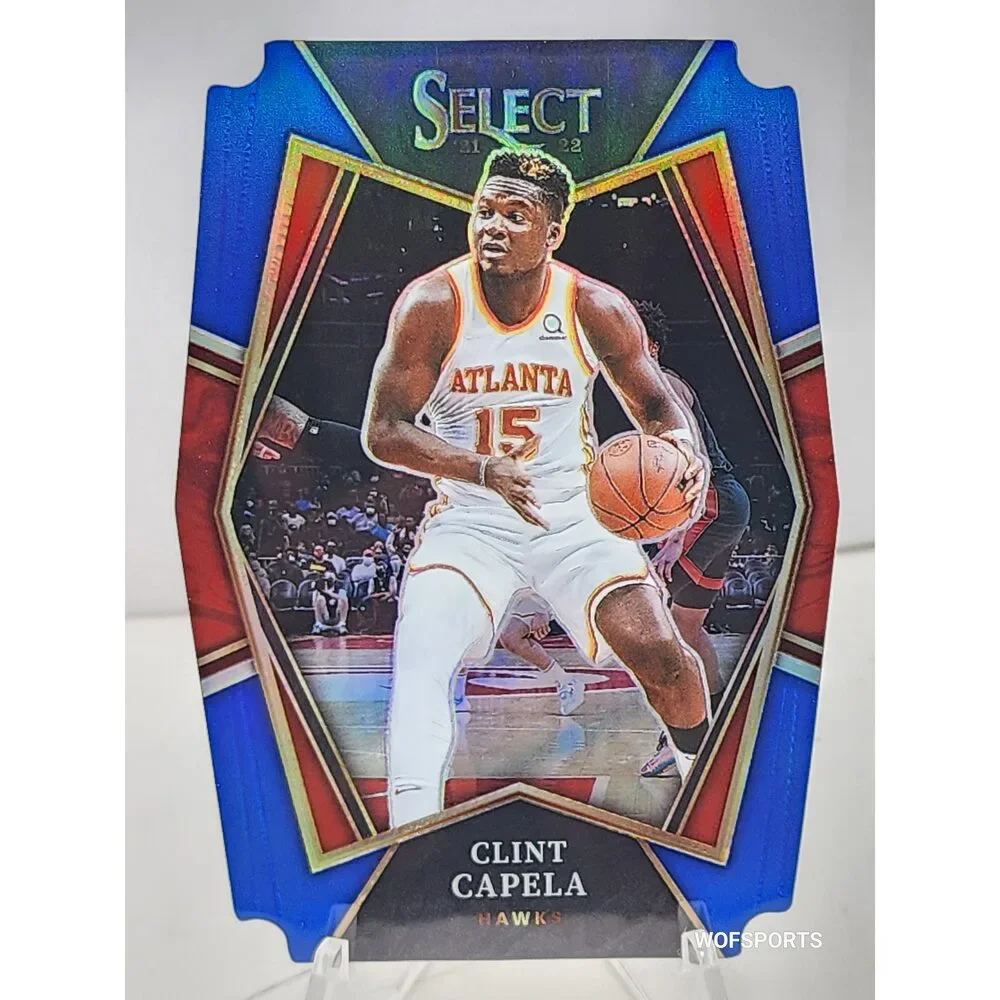 2021-22 Panini Select Blue Die-Cut 65/249 Clint Capela #166 Atlanta Hawks